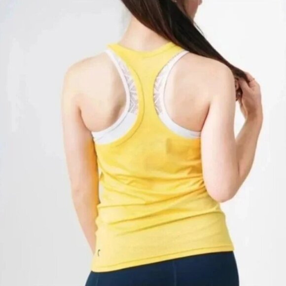 ZYIA | Active Mesh Racer Tank Top Yellow | Sz. S - Picture 2 of 9